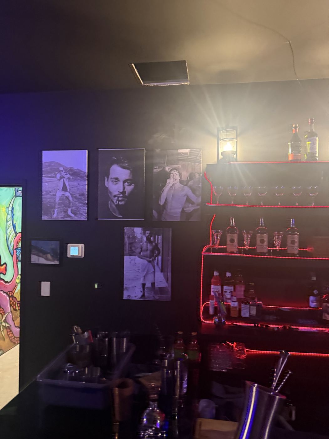 Finished interior bar, Wahoo's Fish Tacos South Shore build in Austin
