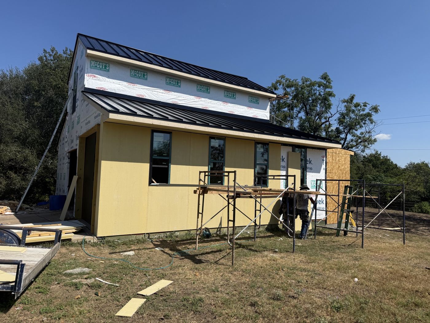 Barn remodel in progress on El Viejo Camino by Stealth General Contracting
